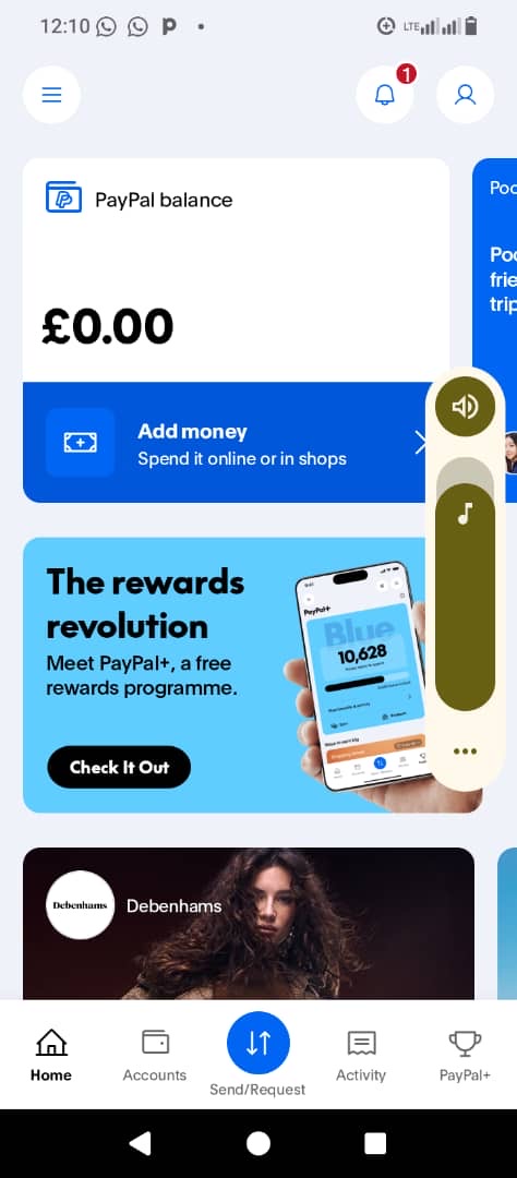 Creaction de compte paypal