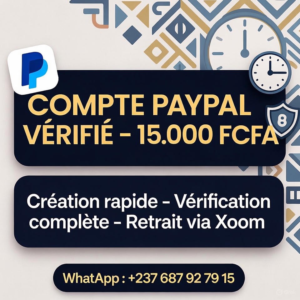 Creaction de compte paypal